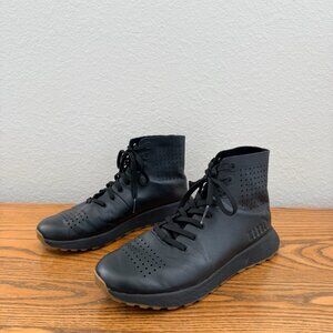 NOBULL genuine leather high top trainers in Black – size 9.5 Mens